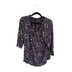 Lucky Brand Floral Blouse - Large